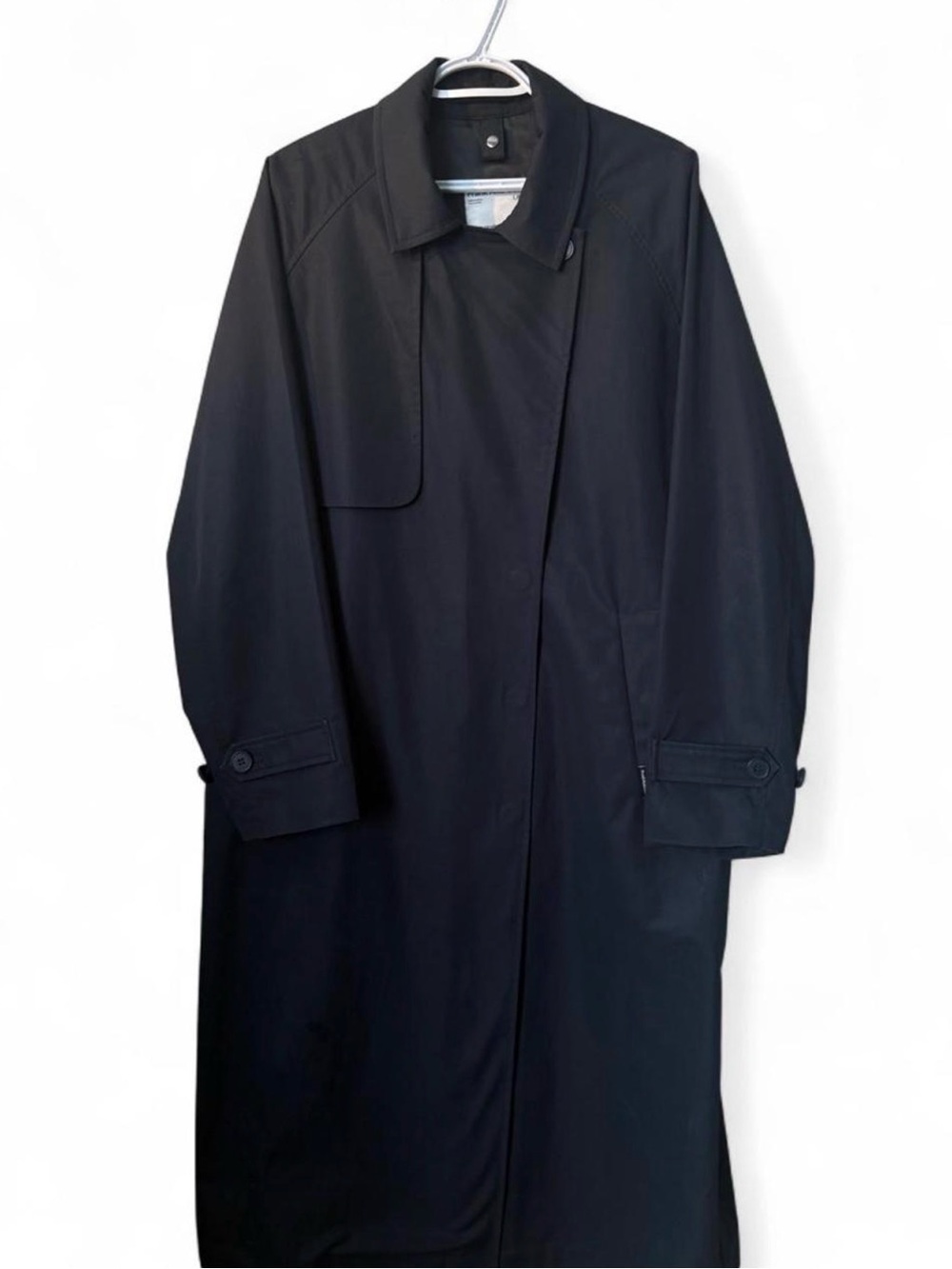 Women’s Classic Navy Trench Coat in Size L